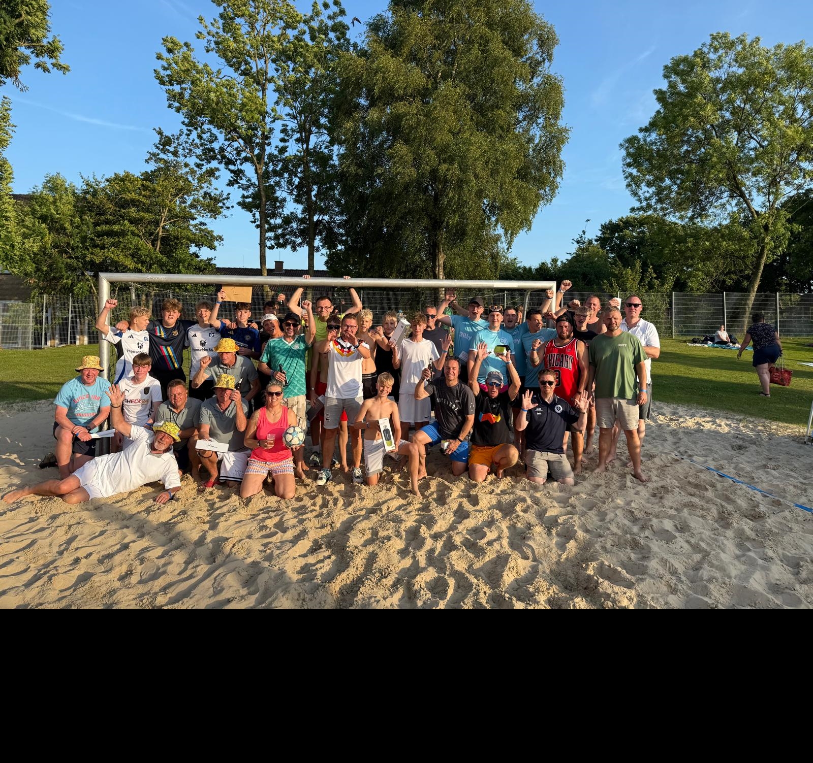 Gruppenfoto vom Elfemterturnier im Hennstedter Schwimmbad